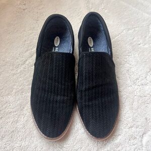 Dr. Scholl’s City Slicker Faux Suede Black Loafer Shoes Women Size 8